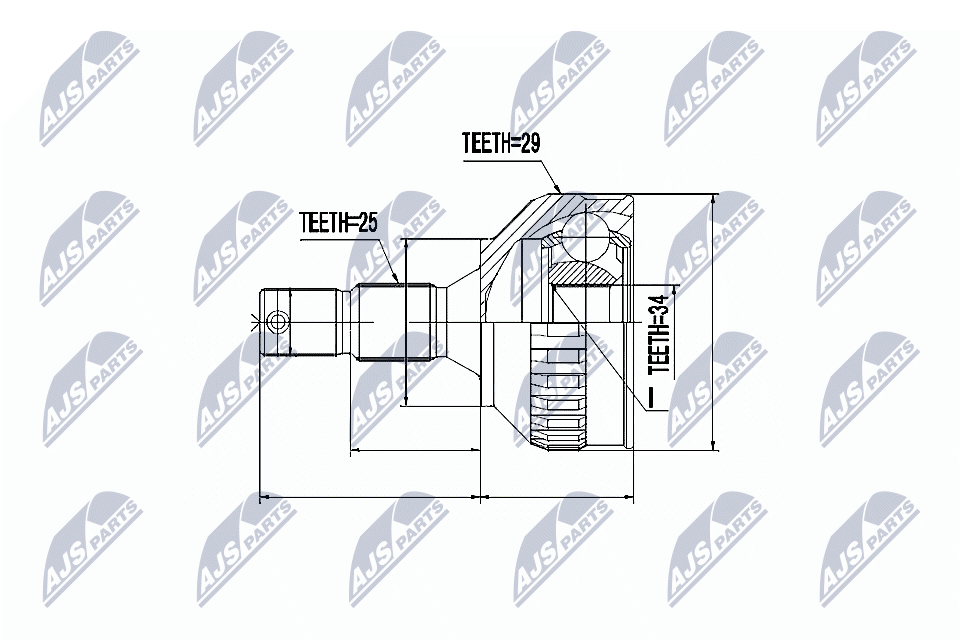 NTY Féltengelycsukló készlet NPZ-PE-013_NTY