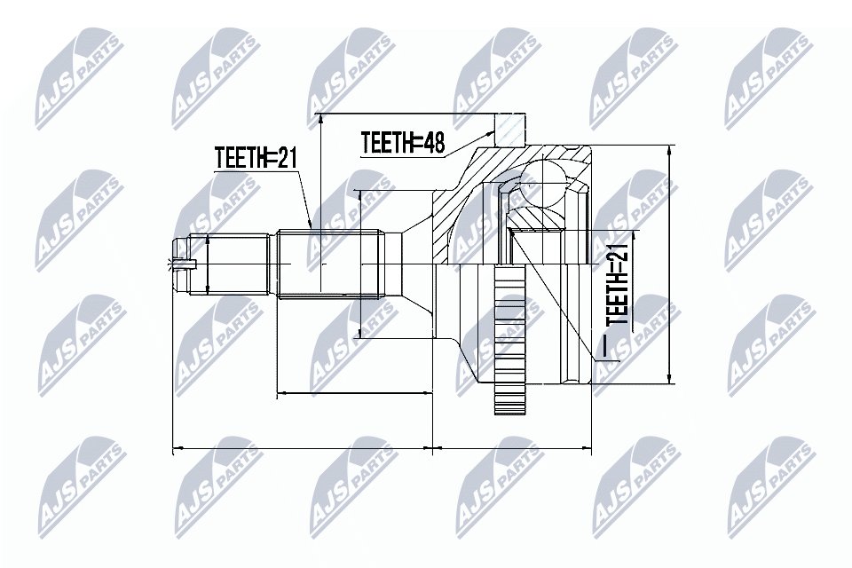 NTY Féltengelycsukló készlet NPZ-PE-017_NTY