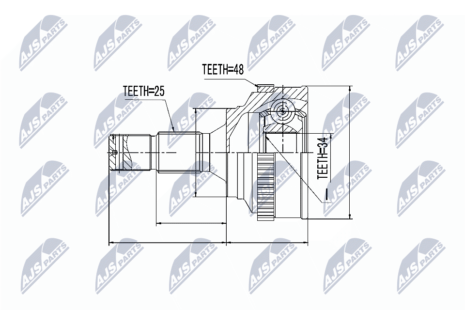 NTY Féltengelycsukló készlet NPZ-PE-018_NTY