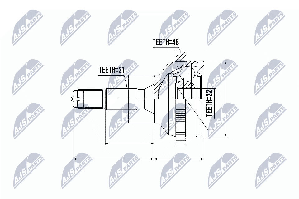 NTY Féltengelycsukló készlet külső NPZ-PE-020_NTY