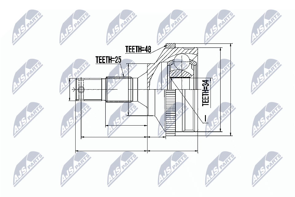 NTY Féltengelycsukló készlet külső NPZ-PE-027_NTY