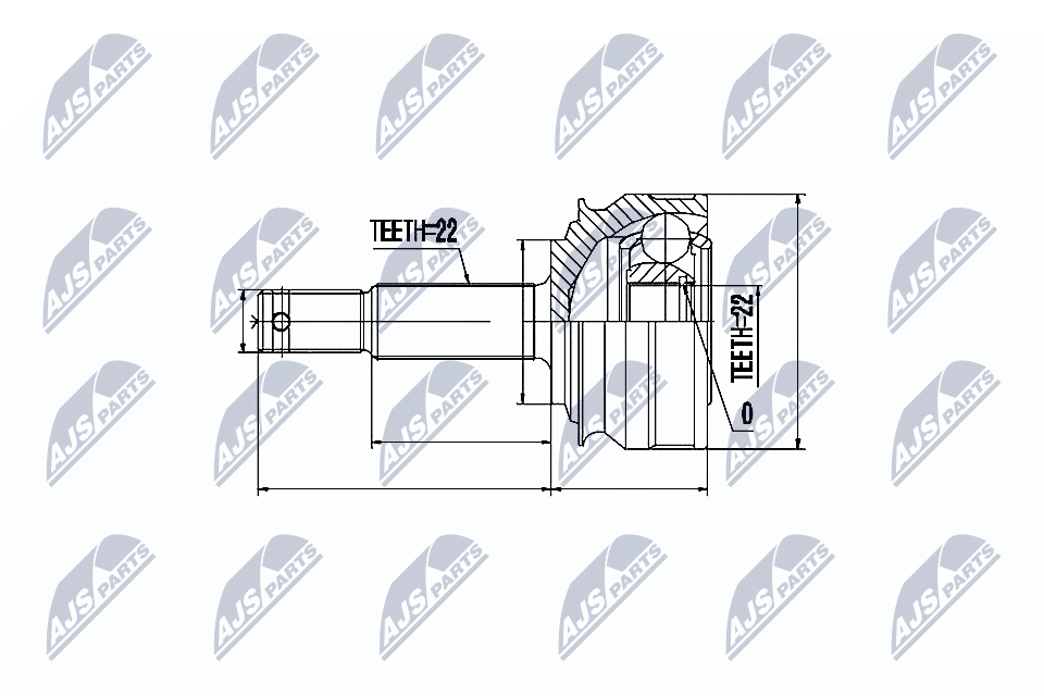 NTY Féltengelycsukló készlet külső NPZ-PL-001_NTY