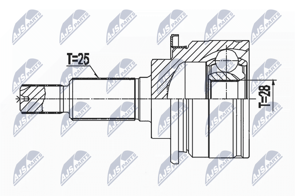 NTY Féltengelycsukló készlet NPZ-PL-046_NTY