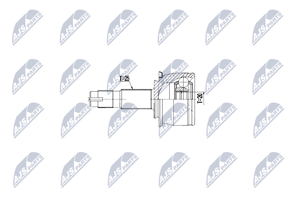 NTY Féltengelycsukló készlet NPZ-PL-047_NTY