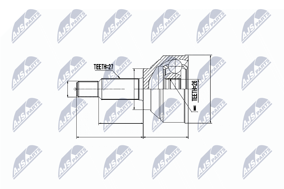 NTY Féltengelycsukló készlet külső NPZ-RE-014_NTY