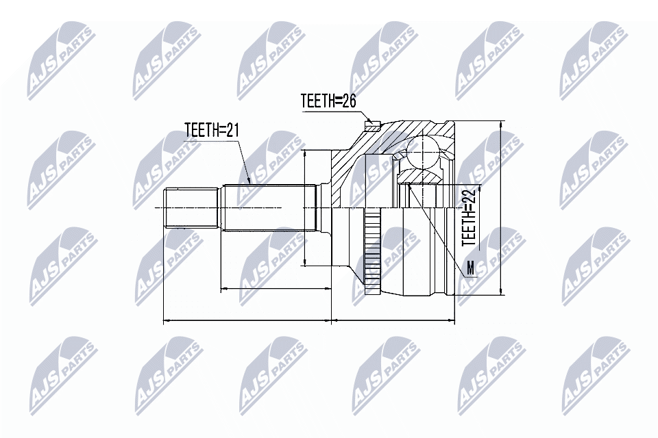 NTY Féltengelycsukló készlet NPZ-RE-015_NTY