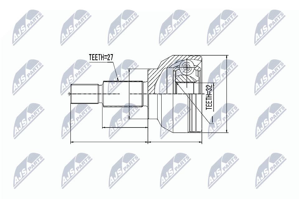 NTY Féltengelycsukló készlet NPZ-RE-018_NTY