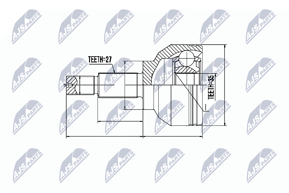 NTY Féltengelycsukló készlet NPZ-RE-019_NTY