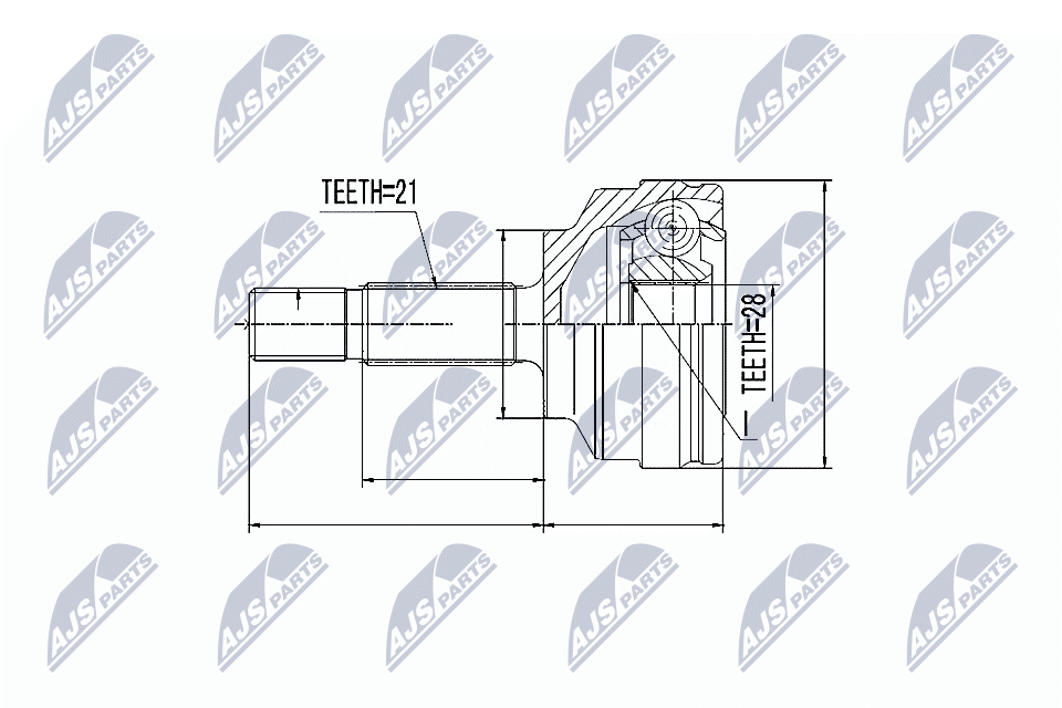 NTY Féltengelycsukló készlet külső NPZ-RE-022_NTY