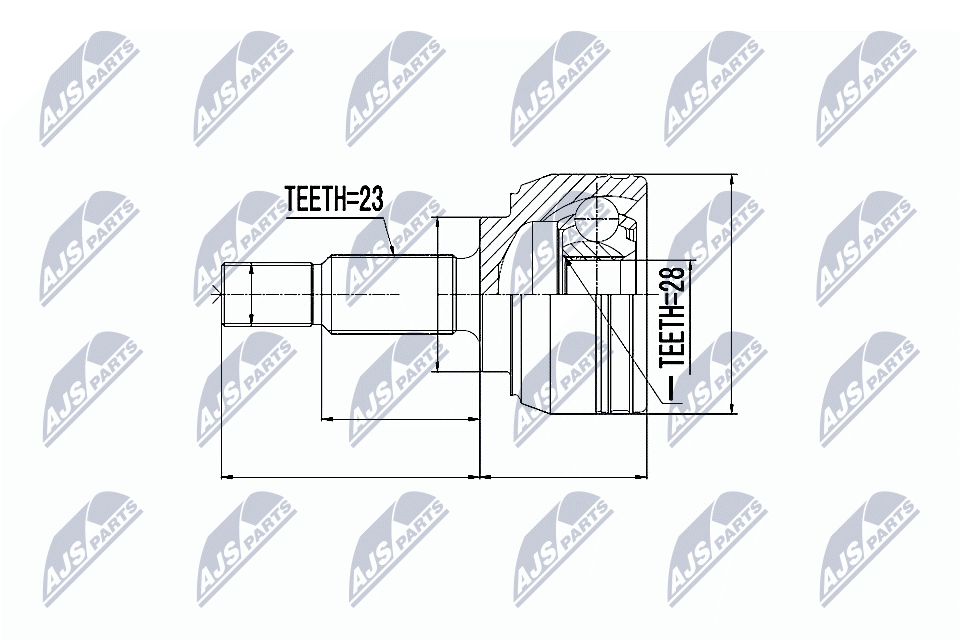 NTY Féltengelycsukló készlet külső NPZ-RE-028_NTY