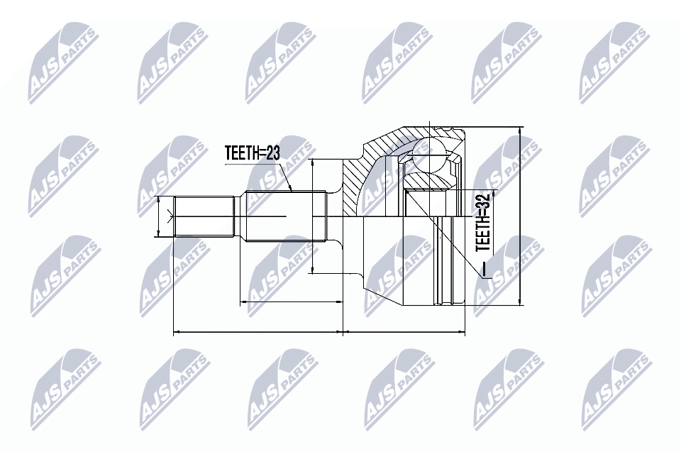 NTY Féltengelycsukló készlet külső NPZ-RE-030_NTY