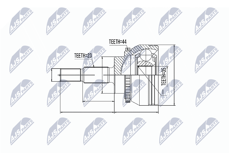 NTY Féltengelycsukló készlet NPZ-RE-031_NTY