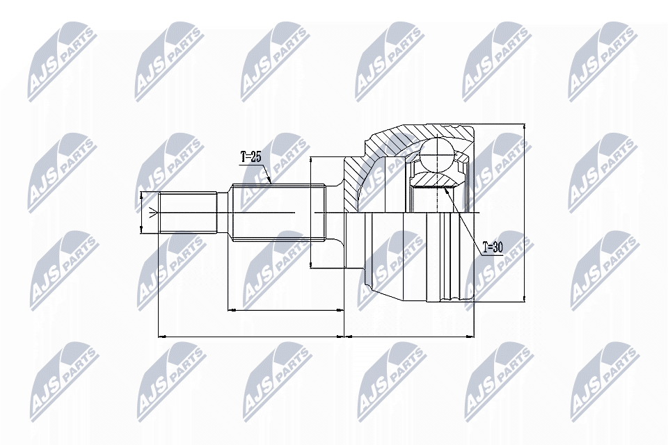 NTY Féltengelycsukló készlet külső NPZ-RE-032_NTY