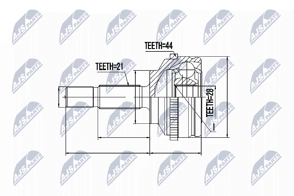 NTY Féltengelycsukló készlet NPZ-RE-043_NTY