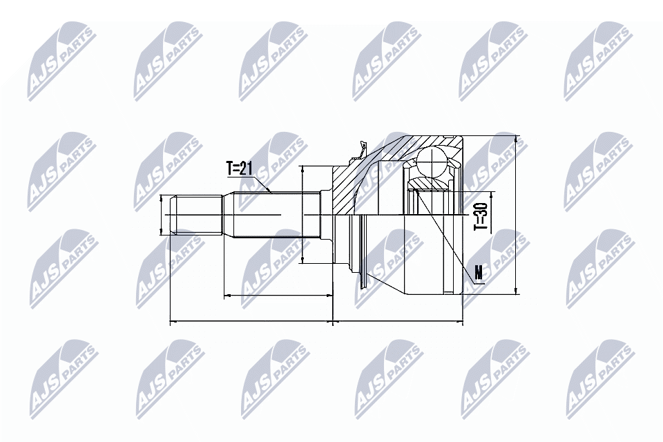 NTY Féltengelycsukló készlet NPZ-RE-045_NTY