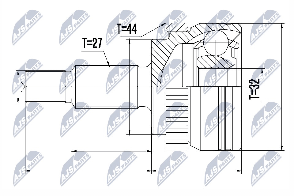 NTY Féltengelycsukló készlet külső NPZ-RE-047_NTY