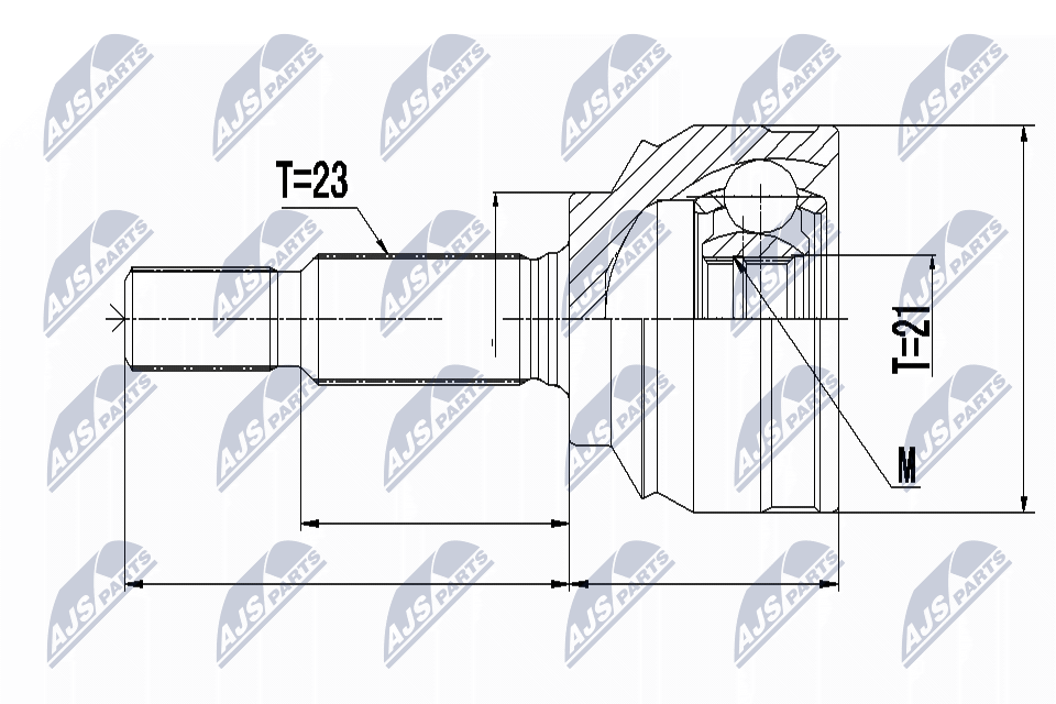 NTY Féltengelycsukló készlet NPZ-RE-052_NTY