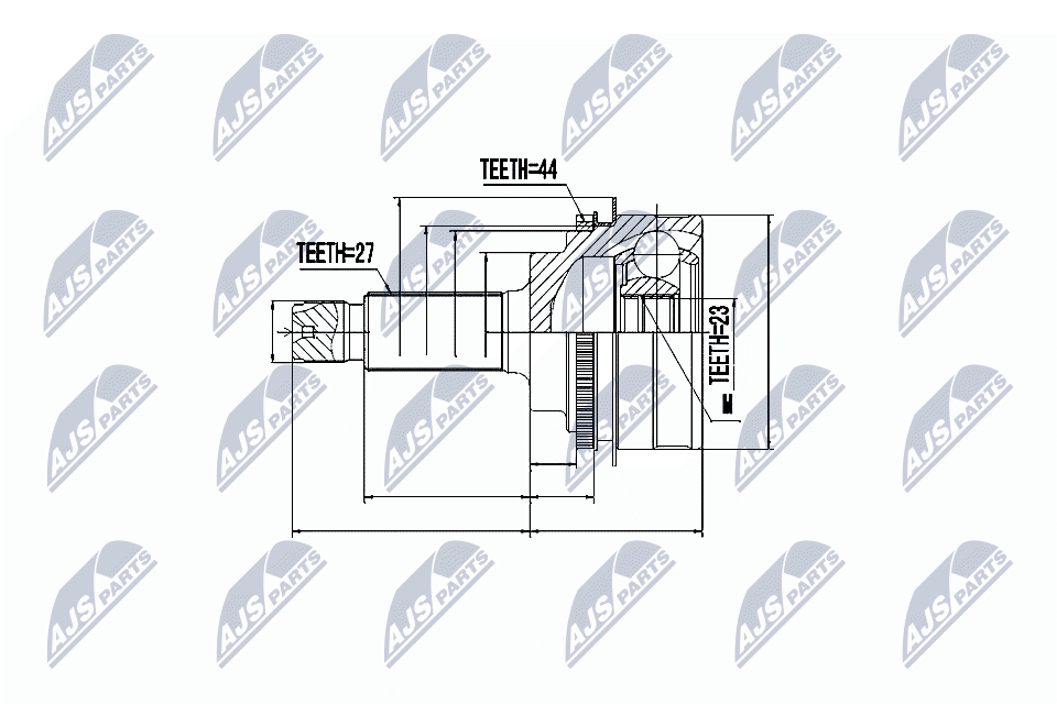 NTY Féltengelycsukló készlet NPZ-SB-017_NTY