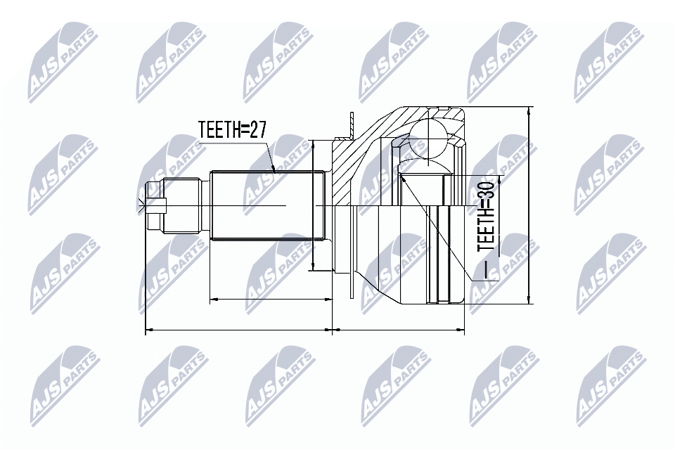 NTY Féltengelycsukló készlet külső NPZ-SB-019_NTY