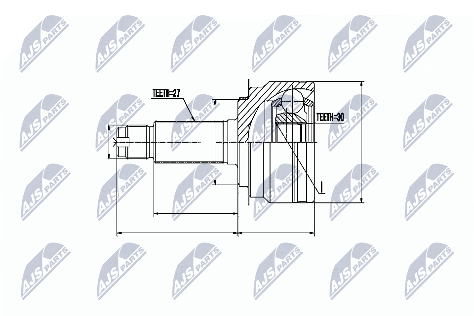 NTY Féltengelycsukló külső NPZ-SB-024_NTY