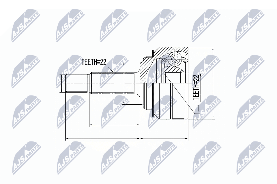 NTY Féltengelycsukló készlet NPZ-SK-001_NTY