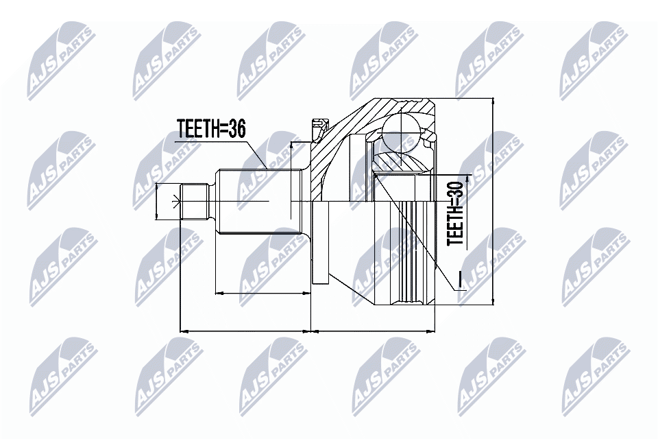 NTY Féltengelycsukló készlet NPZ-SK-005_NTY