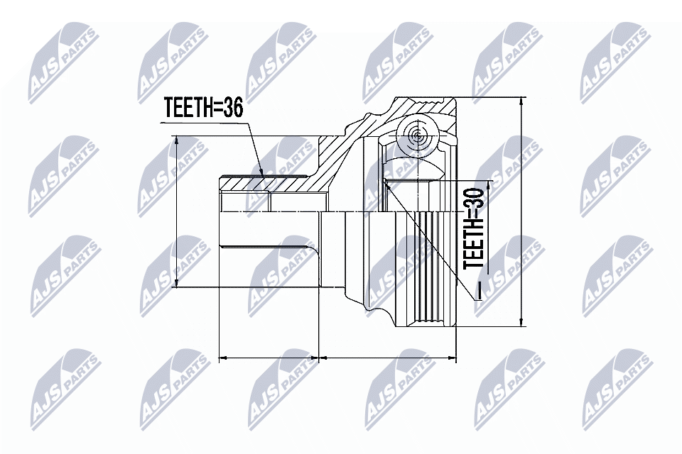 NTY Féltengelycsukló készlet külső NPZ-SK-007_NTY