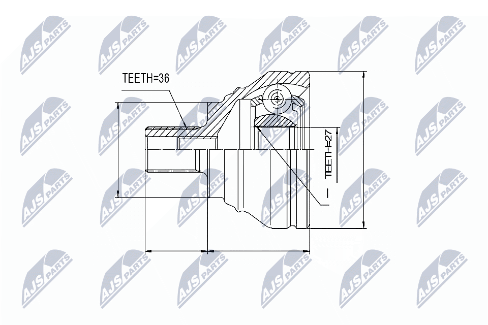 NTY Féltengelycsukló készlet NPZ-SK-009_NTY