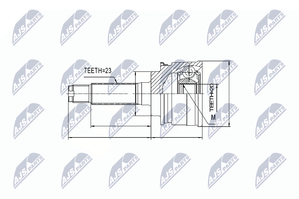 NTY Féltengelycsukló készlet külső NPZ-SU-009_NTY