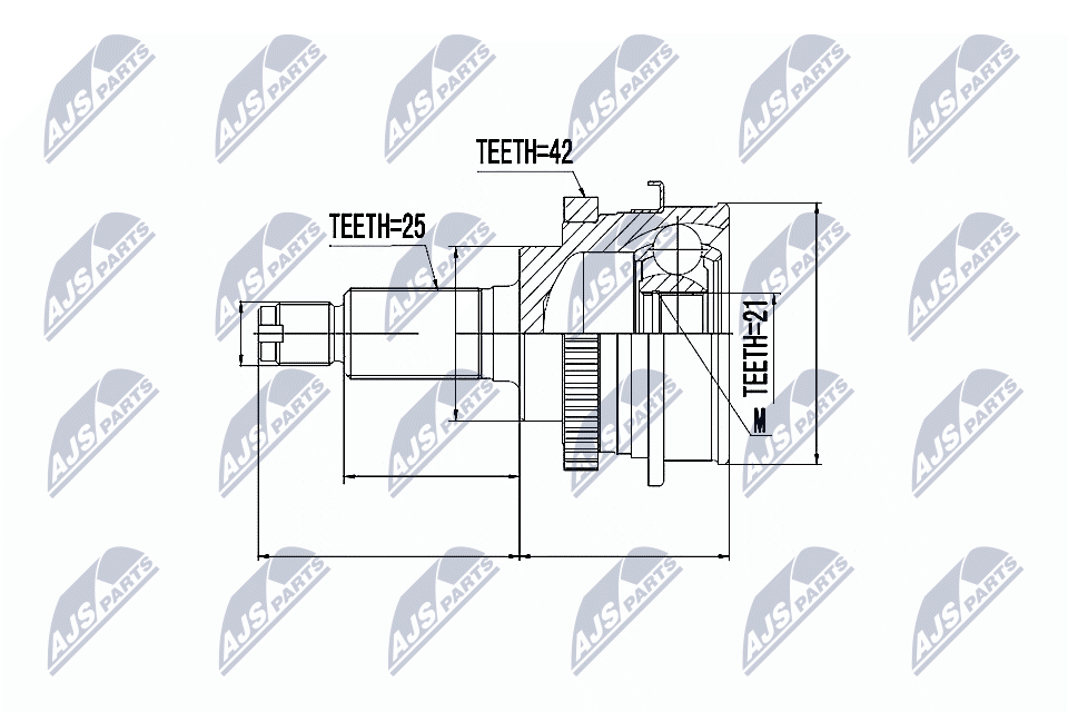 NTY Féltengelycsukló készlet külső NPZ-SU-013_NTY