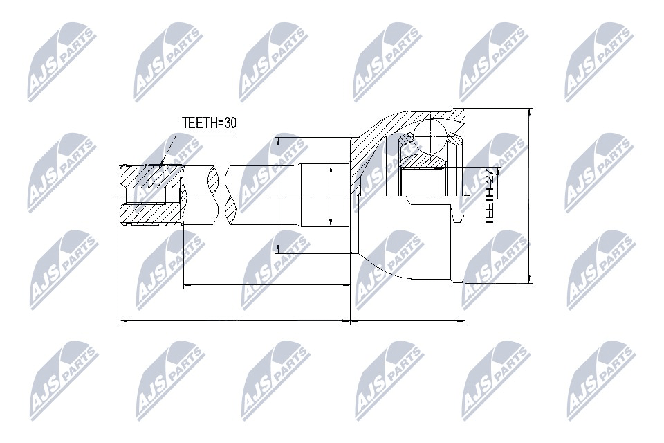 NTY Féltengelycsukló NPZ-TY-002_NTY