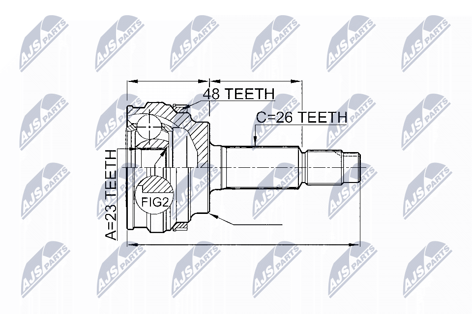 NTY Féltengelycsukló készlet NPZ-TY-004_NTY