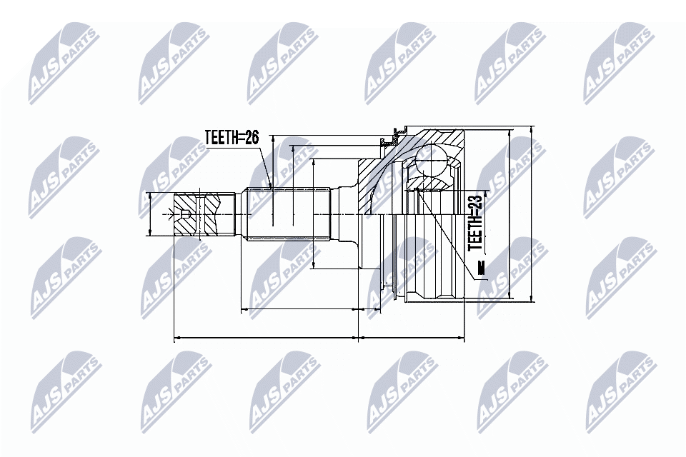 NTY Féltengelycsukló készlet külső NPZ-TY-005_NTY