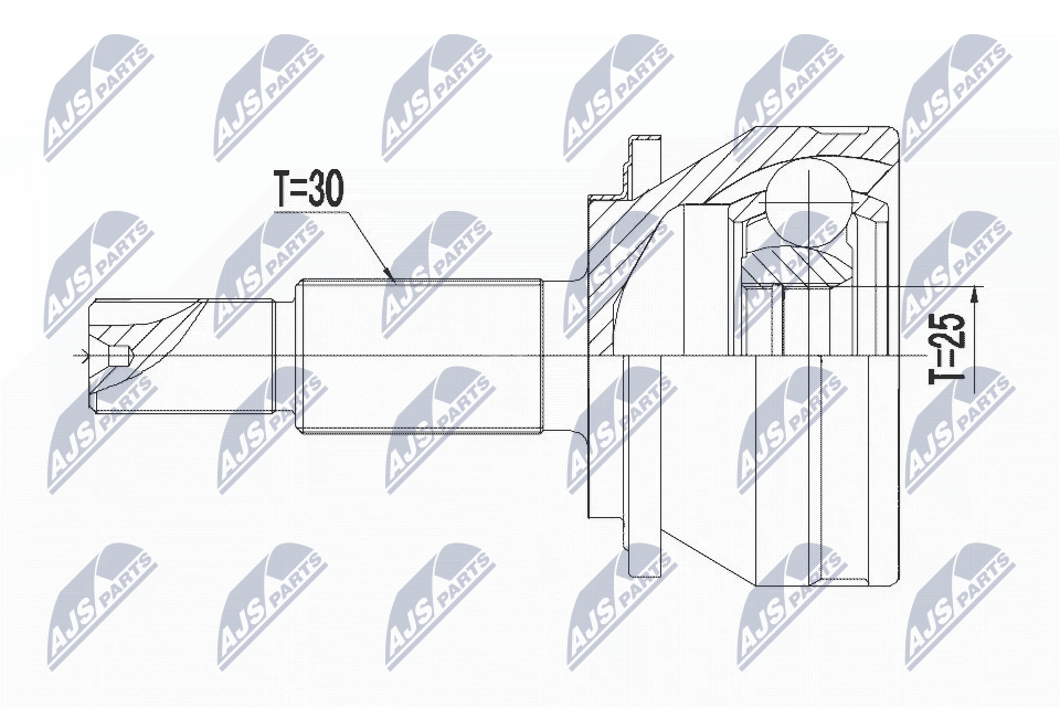 NTY Féltengelycsukló készlet külső NPZ-TY-007_NTY