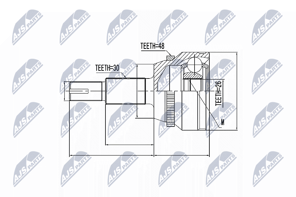 NTY Féltengelycsukló készlet NPZ-TY-010_NTY