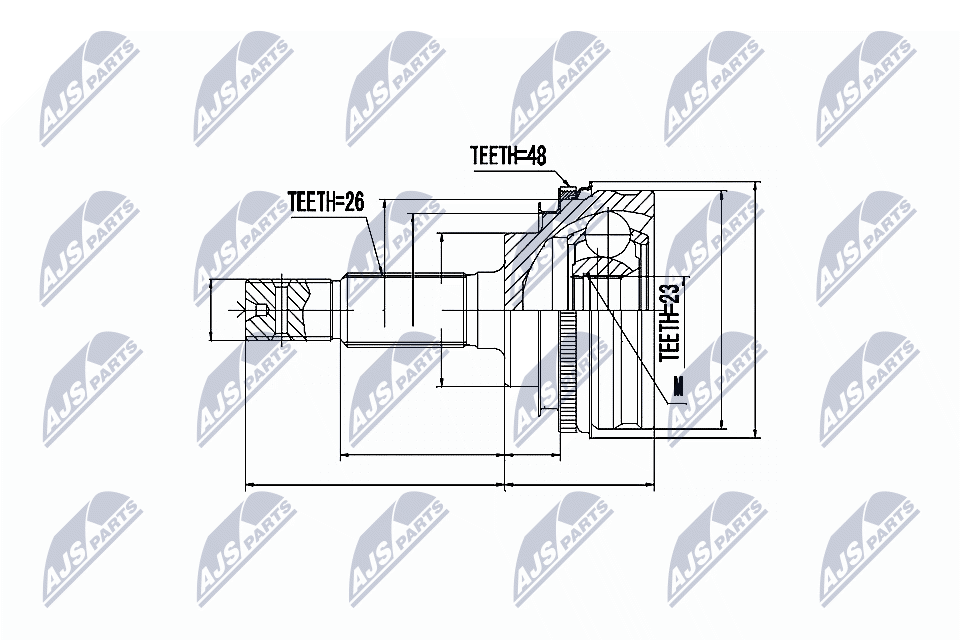 NTY Féltengelycsukló készlet NPZ-TY-016_NTY