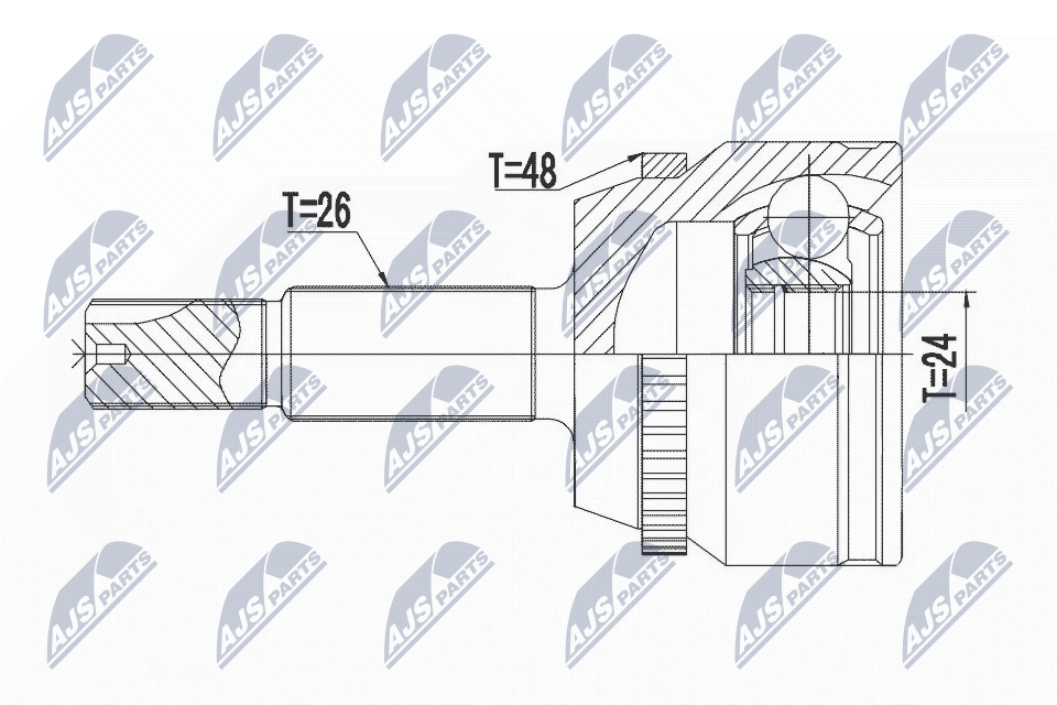 NTY Féltengelycsukló készlet NPZ-TY-017_NTY