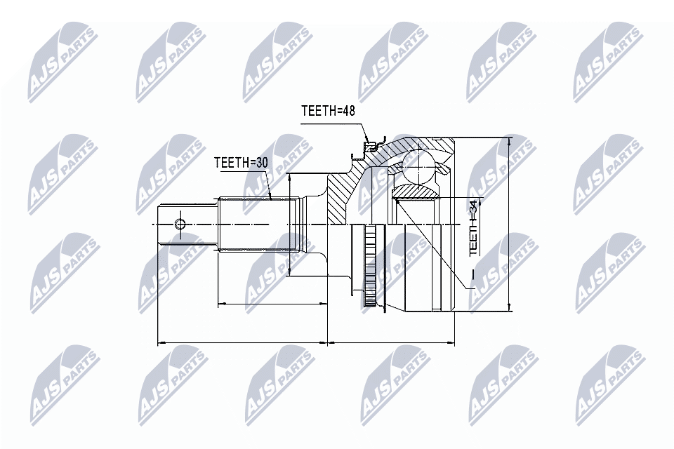 NTY Féltengelycsukló készlet NPZ-TY-029_NTY