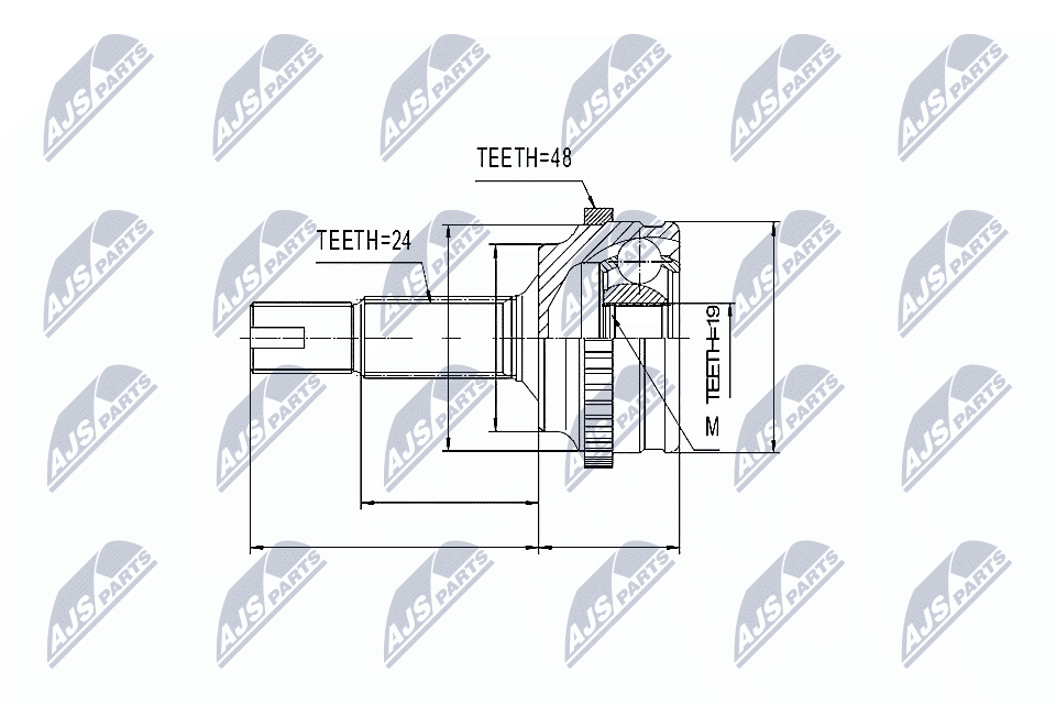 NTY Féltengelycsukló készlet NPZ-TY-053_NTY