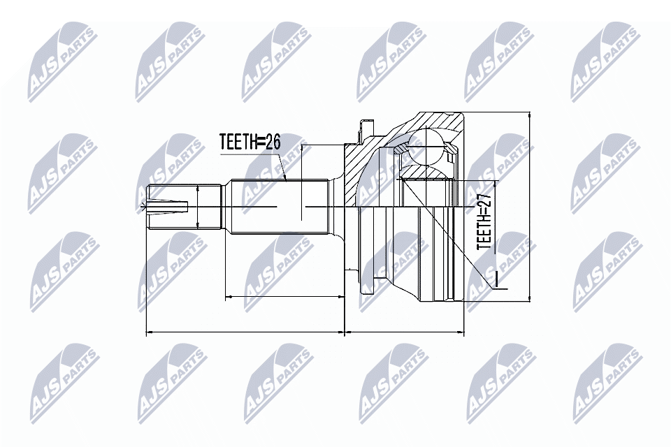 NTY Féltengelycsukló készlet NPZ-TY-064_NTY