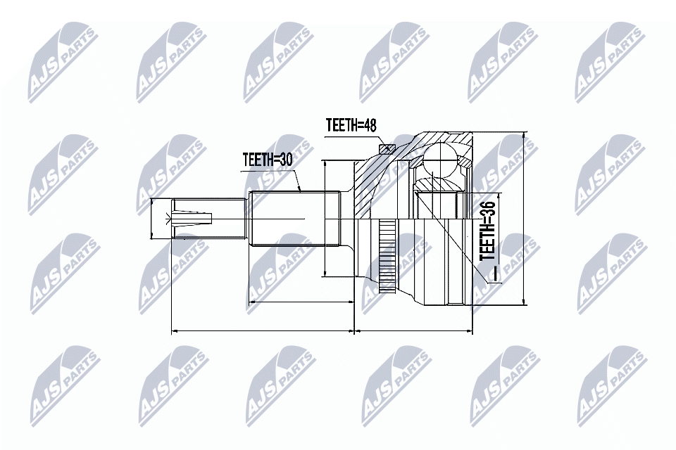 NTY Féltengelycsukló készlet külső NPZ-TY-066_NTY