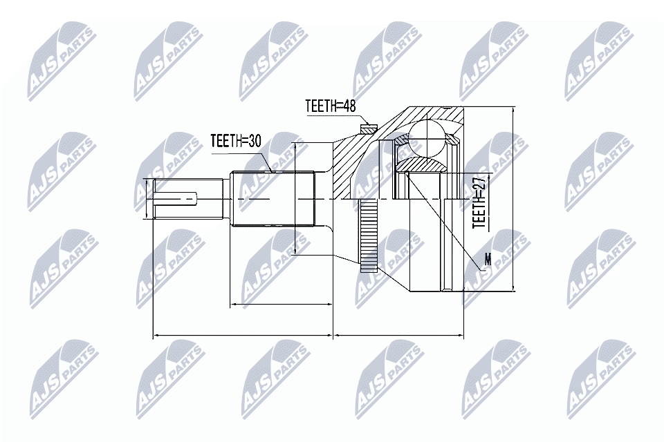 NTY Féltengelycsukló NPZ-TY-091_NTY