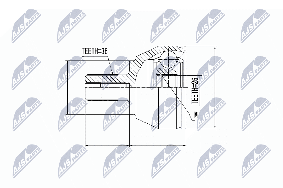 NTY Féltengelycsukló készlet külső NPZ-VV-014_NTY