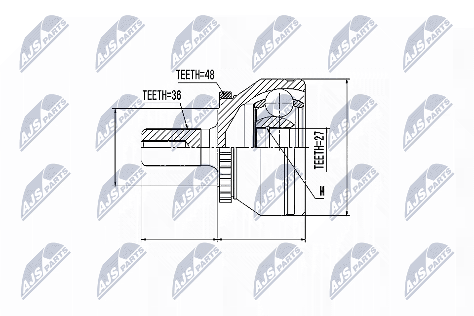 NTY Féltengelycsukló készlet külső NPZ-VV-017_NTY