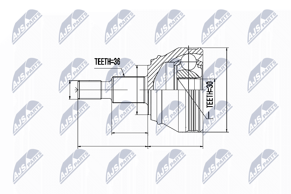 NTY Féltengelycsukló készlet NPZ-VW-005_NTY