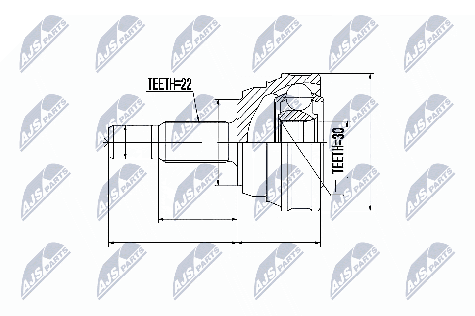 NTY Féltengelycsukló készlet NPZ-VW-013_NTY