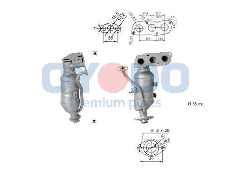 OYODO Katalizátor 10N0086-OYO