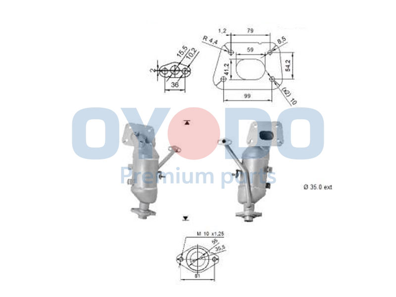 OYODO Katalizátor 10N0128-OYO