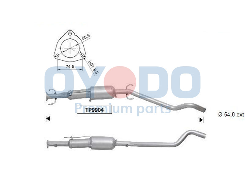 OYODO Részecskeszűrő, kipufogó 20N0084-OYO