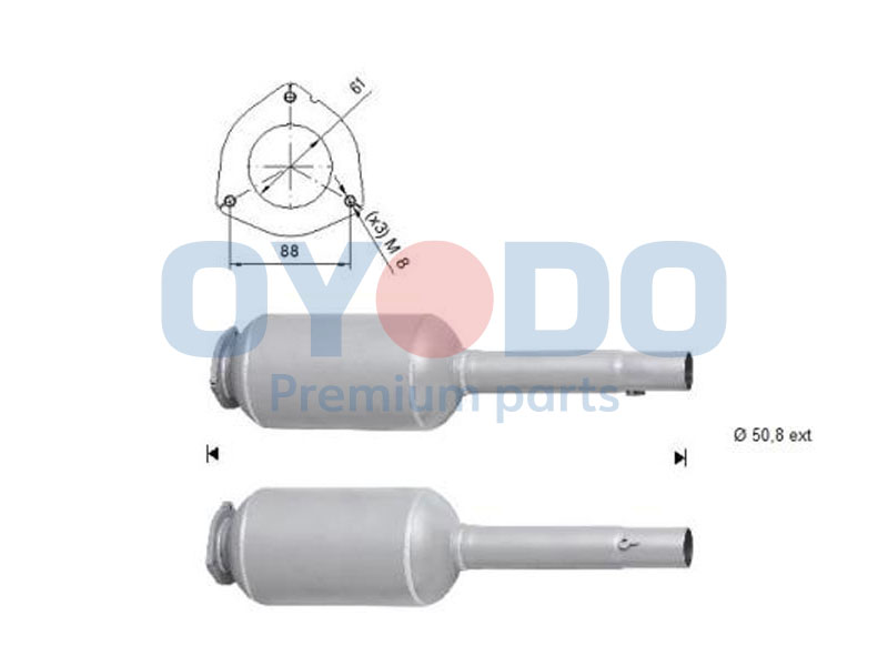 OYODO Részecskeszűrő, kipufogó 20N0105-OYO